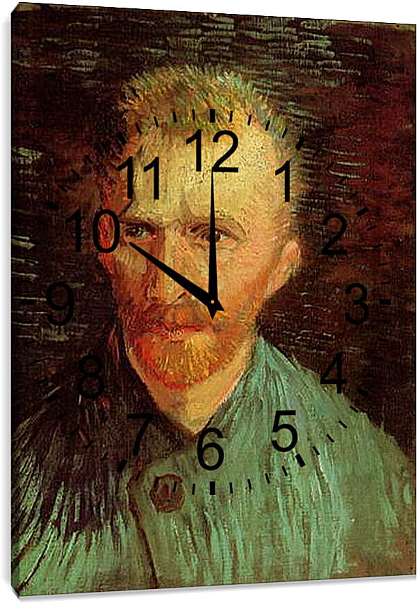 Часы картина - Автопортрет. Винсент Ван Гог