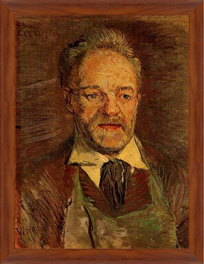 Картина в раме - Portrait of Pere Tanguy 2. Винсент Ван Гог