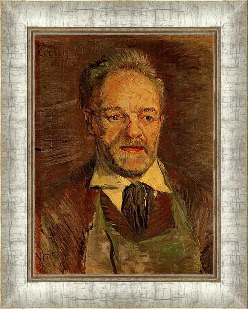 Картина в раме - Portrait of Pere Tanguy 2. Винсент Ван Гог