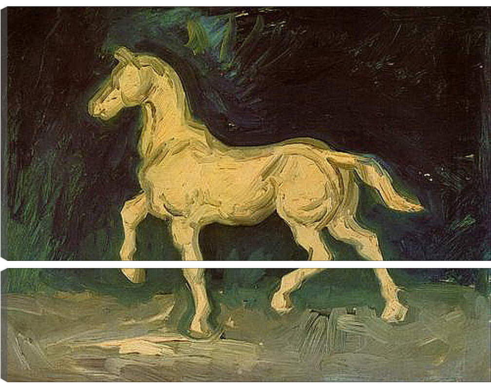 Модульная картина - Plaster Statuette of a Horse. Винсент Ван Гог