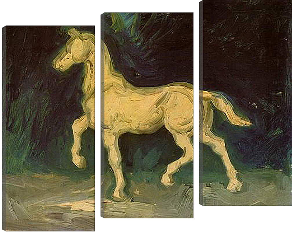Модульная картина - Plaster Statuette of a Horse. Винсент Ван Гог