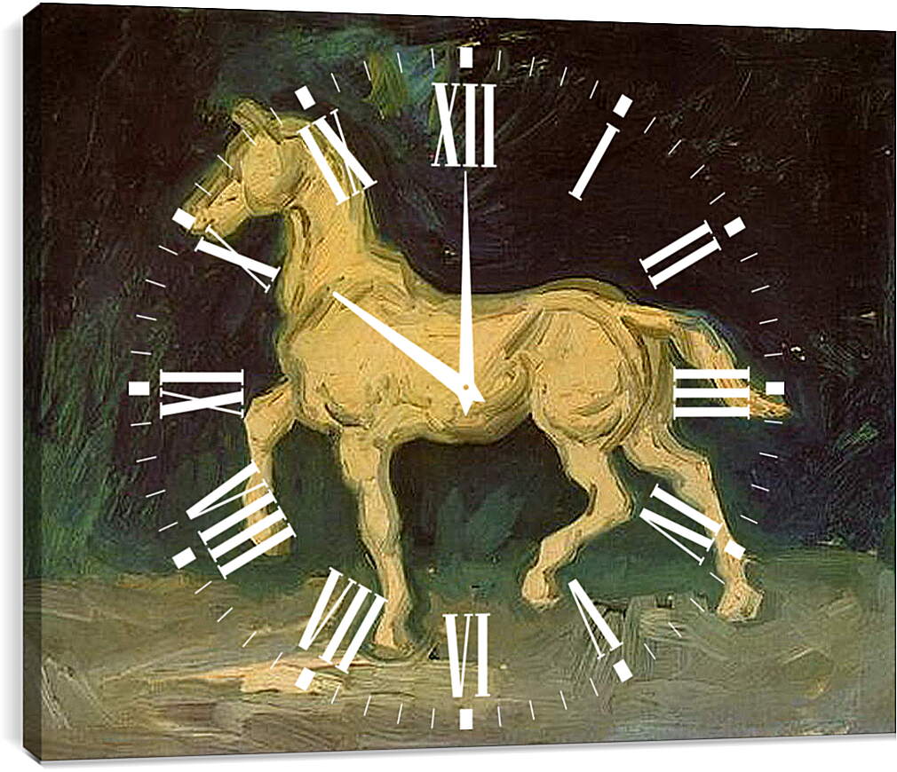 Часы картина - Plaster Statuette of a Horse. Винсент Ван Гог