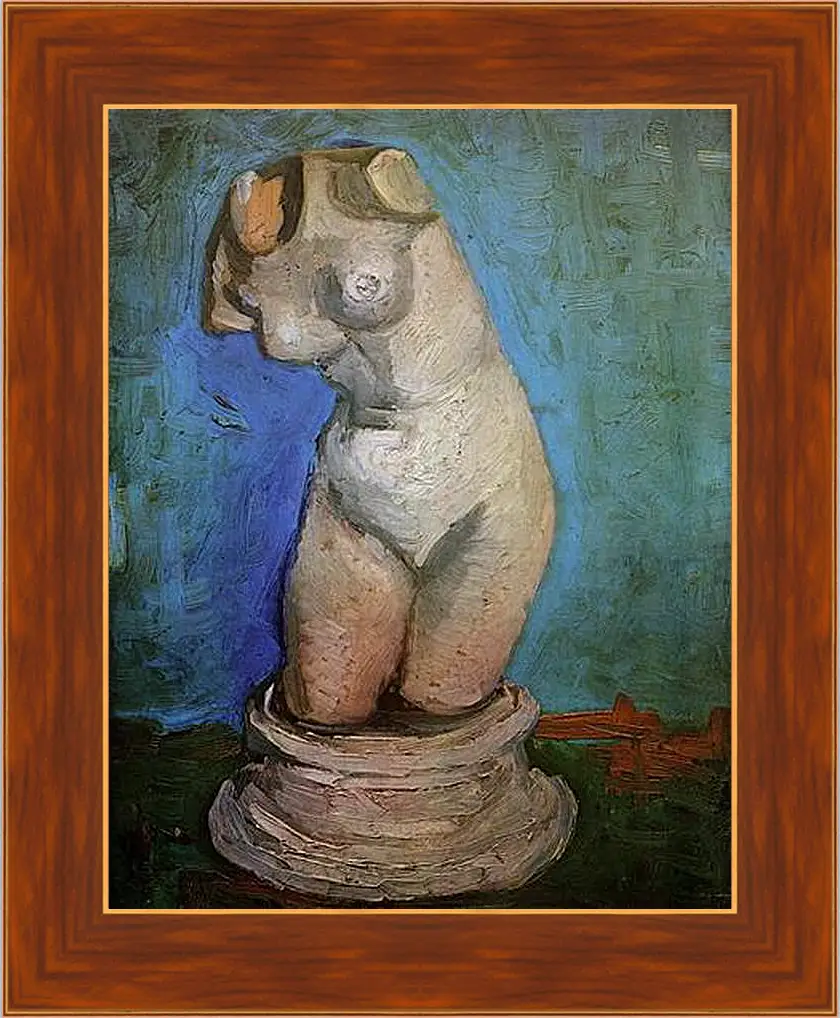 Картина в раме - Plaster Statuette of a Female Torso 8. Винсент Ван Гог