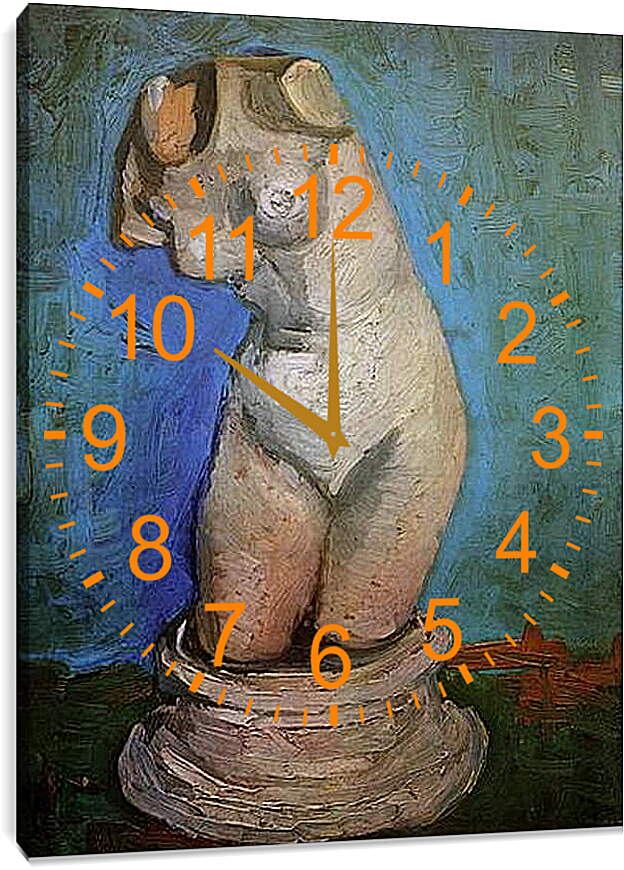 Часы картина - Plaster Statuette of a Female Torso 8. Винсент Ван Гог