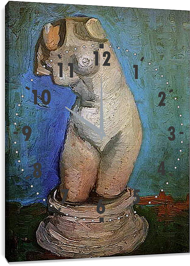 Часы картина - Plaster Statuette of a Female Torso 8. Винсент Ван Гог