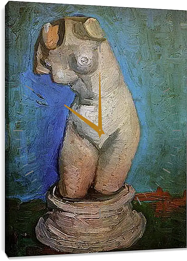 Часы картина - Plaster Statuette of a Female Torso 8. Винсент Ван Гог