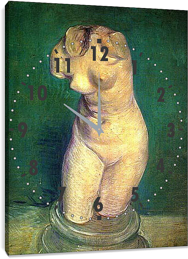 Часы картина - Plaster Statuette of a Female Torso 6. Винсент Ван Гог