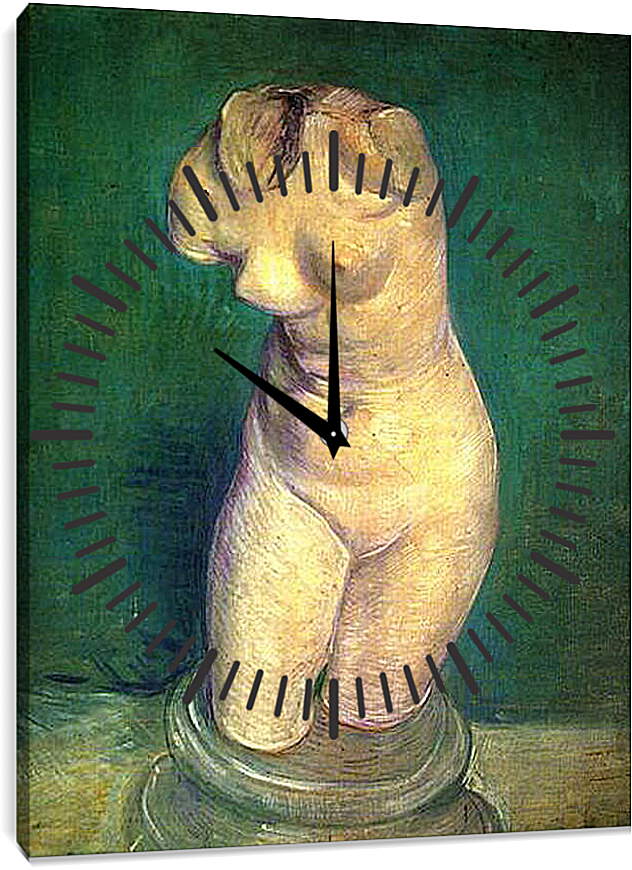 Часы картина - Plaster Statuette of a Female Torso 6. Винсент Ван Гог