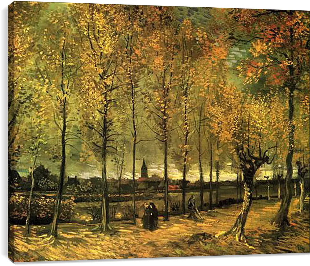 Постер и плакат - Lane with Poplars. Винсент Ван Гог