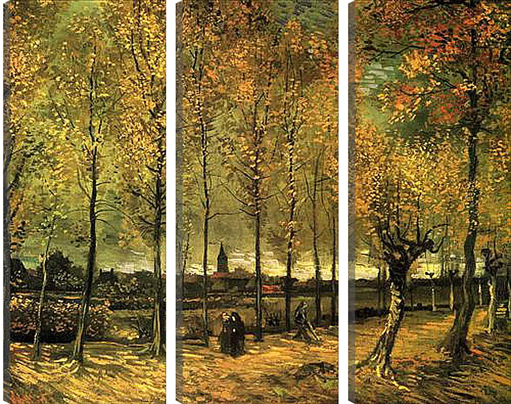 Модульная картина - Lane with Poplars. Винсент Ван Гог