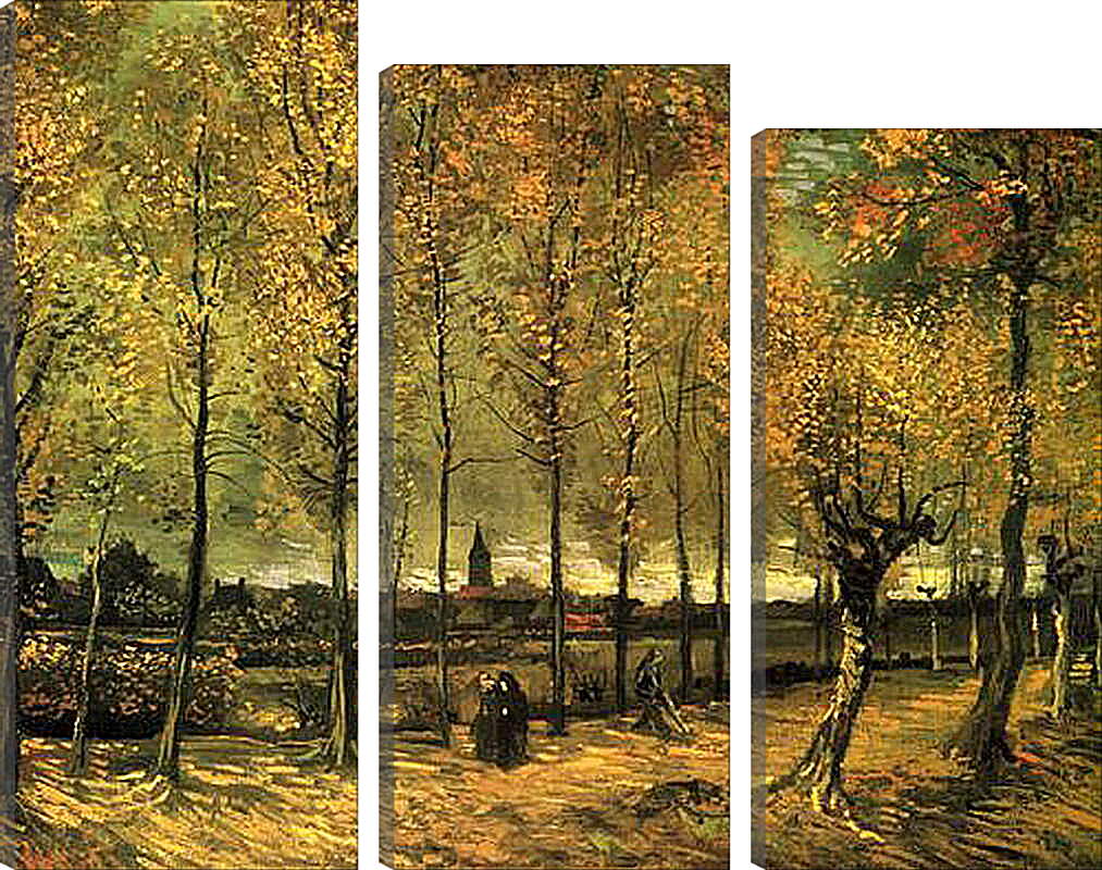 Модульная картина - Lane with Poplars. Винсент Ван Гог
