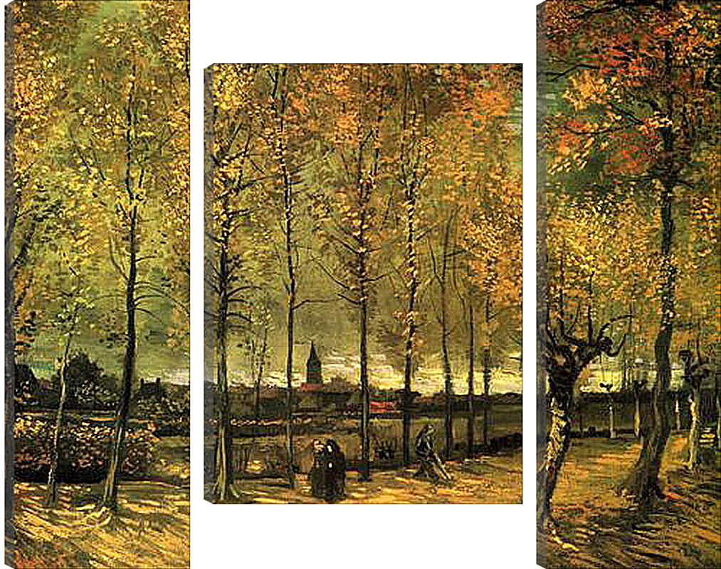 Модульная картина - Lane with Poplars. Винсент Ван Гог