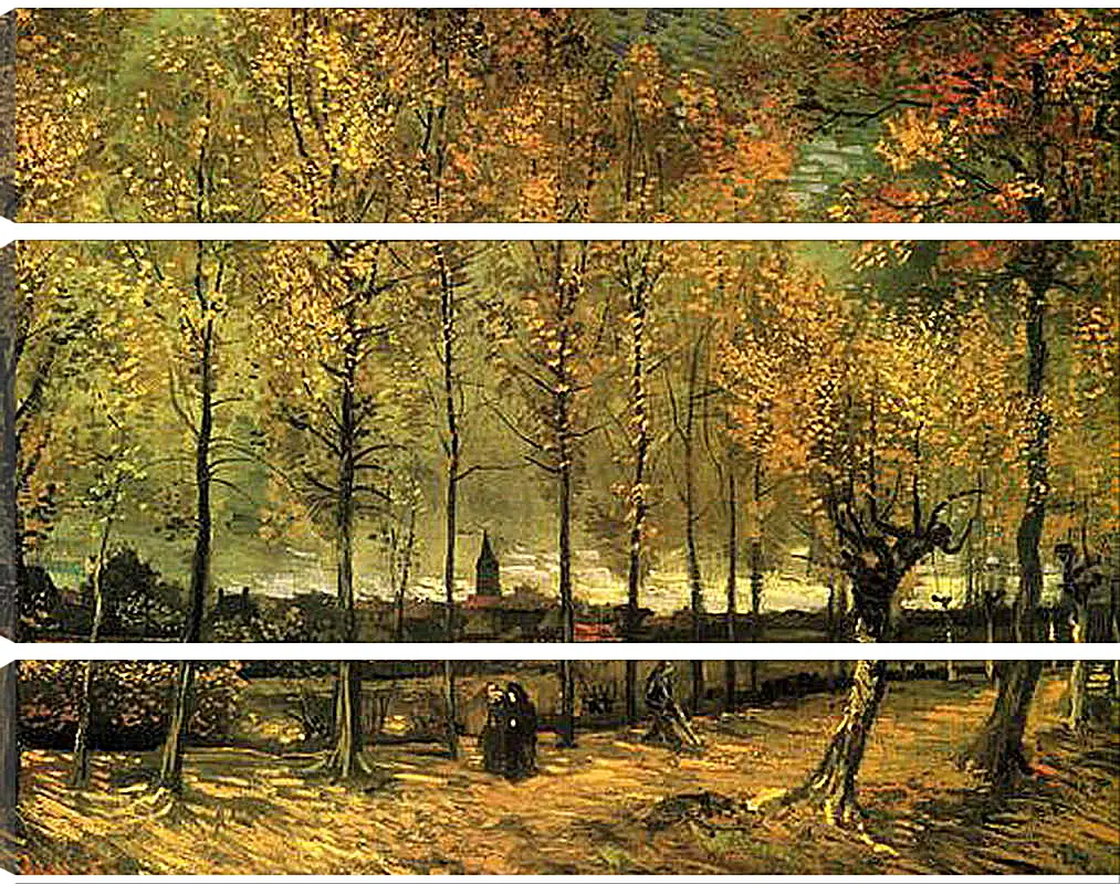 Модульная картина - Lane with Poplars. Винсент Ван Гог