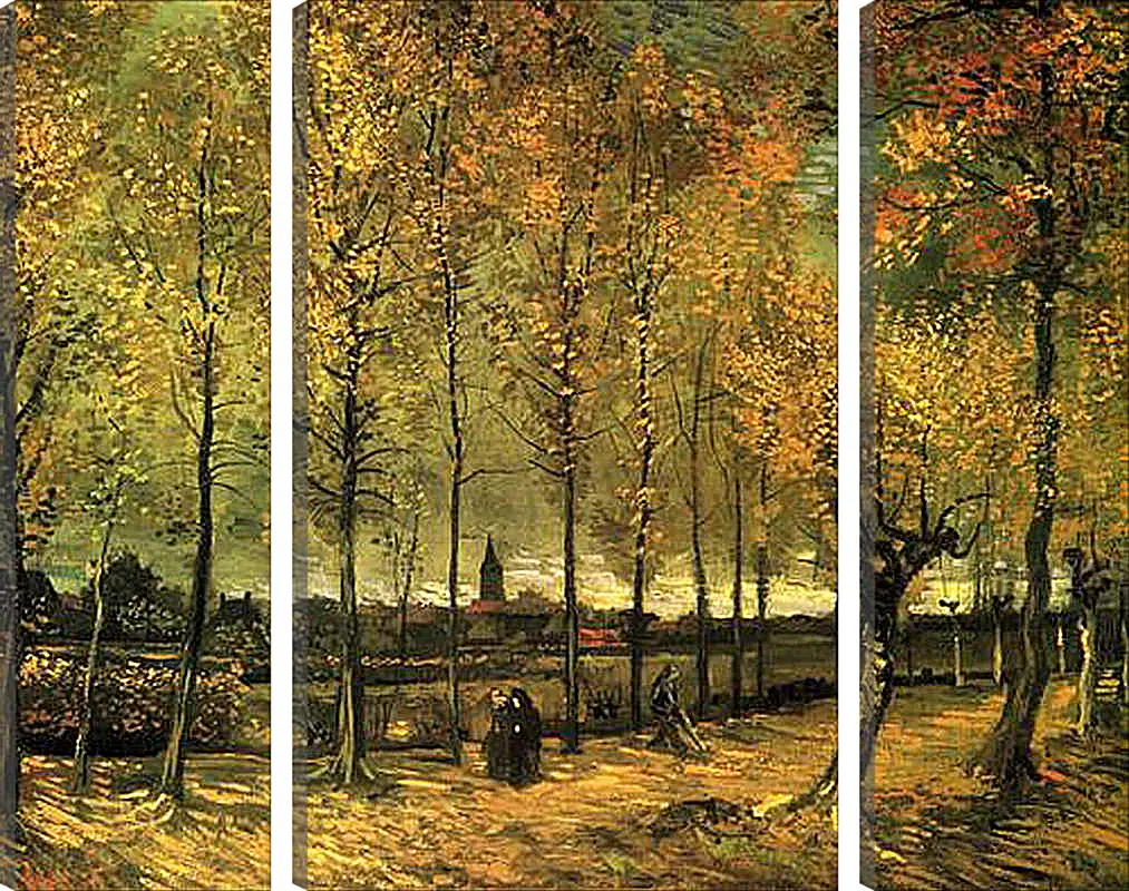 Модульная картина - Lane with Poplars. Винсент Ван Гог