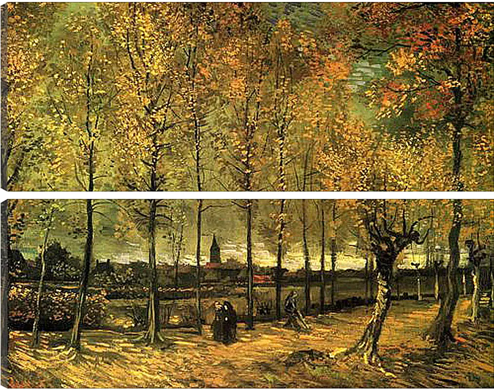 Модульная картина - Lane with Poplars. Винсент Ван Гог