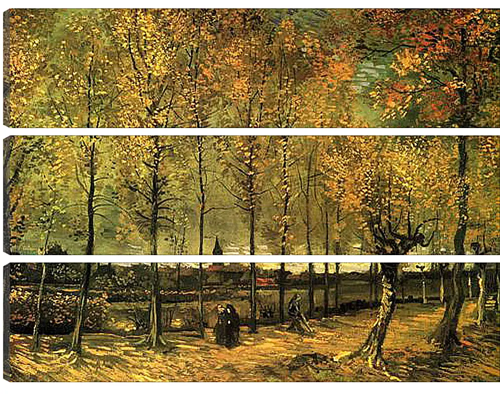 Модульная картина - Lane with Poplars. Винсент Ван Гог