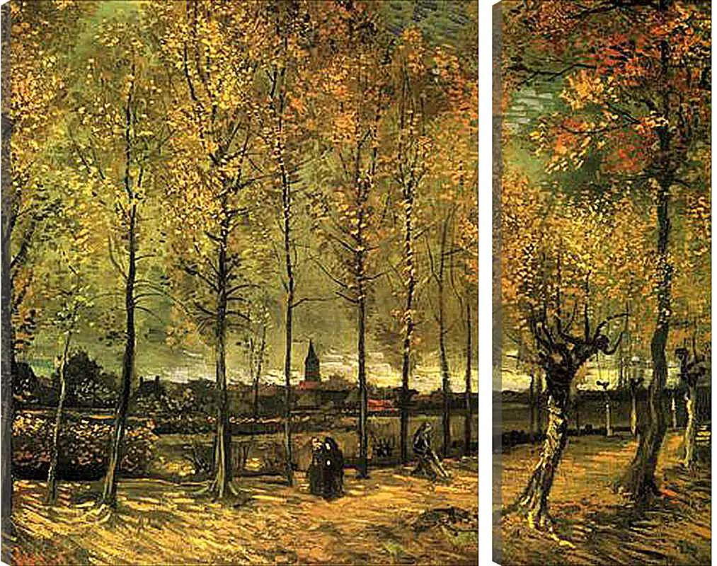 Модульная картина - Lane with Poplars. Винсент Ван Гог