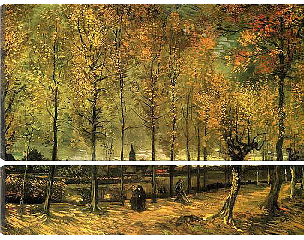 Модульная картина - Lane with Poplars. Винсент Ван Гог