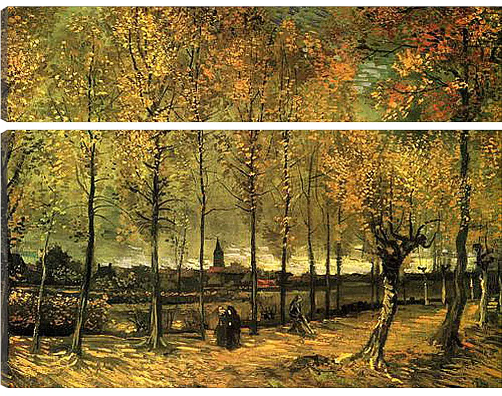 Модульная картина - Lane with Poplars. Винсент Ван Гог