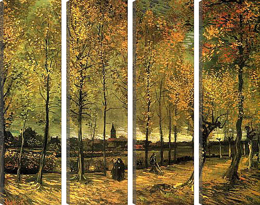 Модульная картина - Lane with Poplars. Винсент Ван Гог