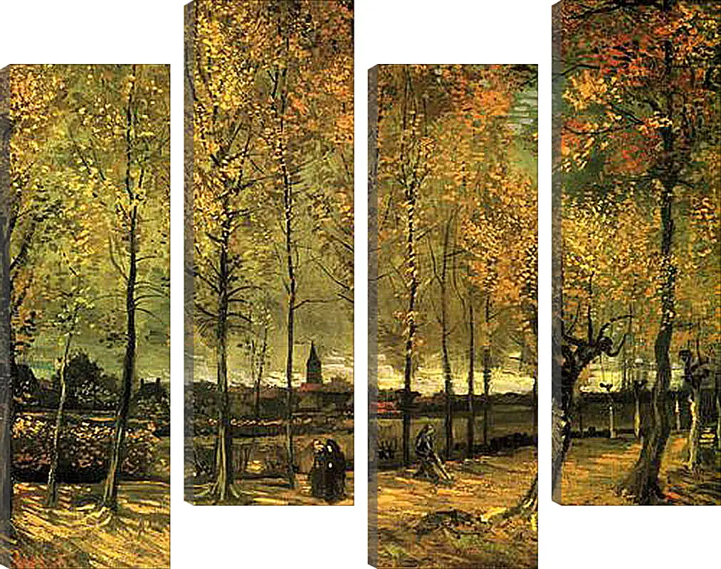 Модульная картина - Lane with Poplars. Винсент Ван Гог