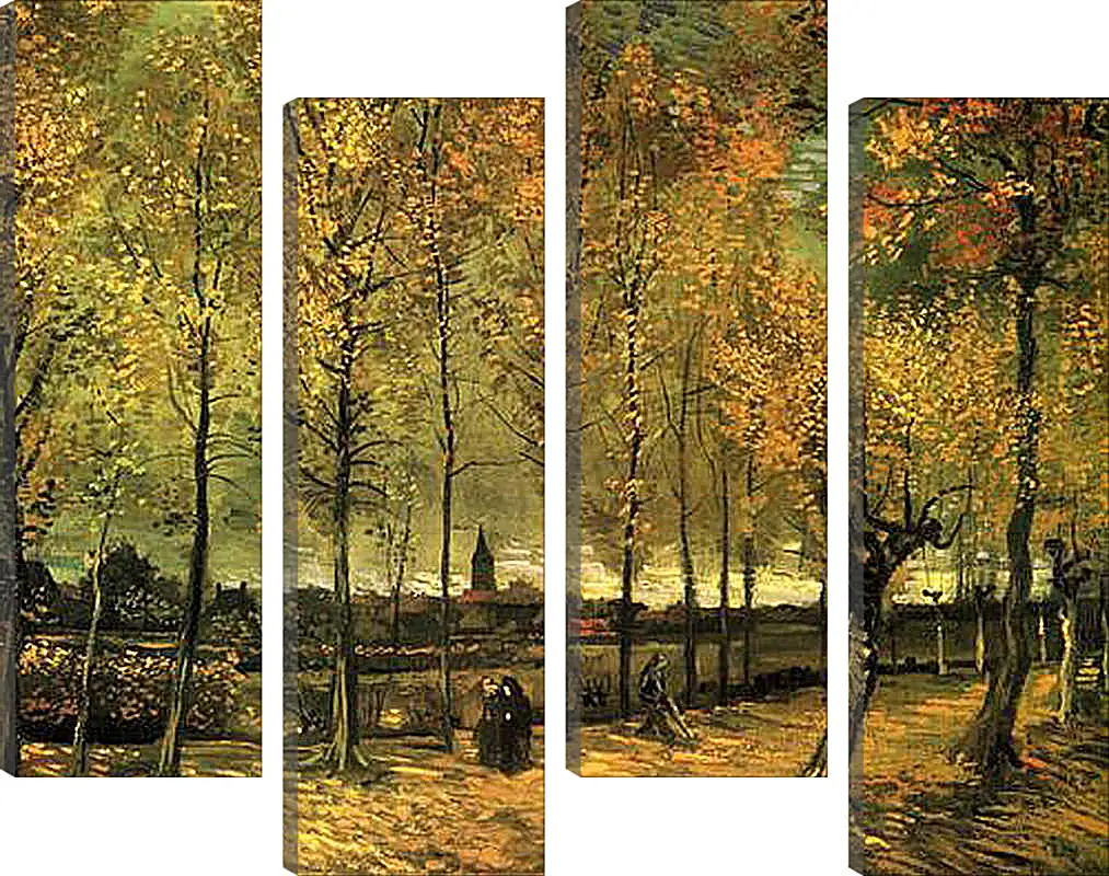 Модульная картина - Lane with Poplars. Винсент Ван Гог