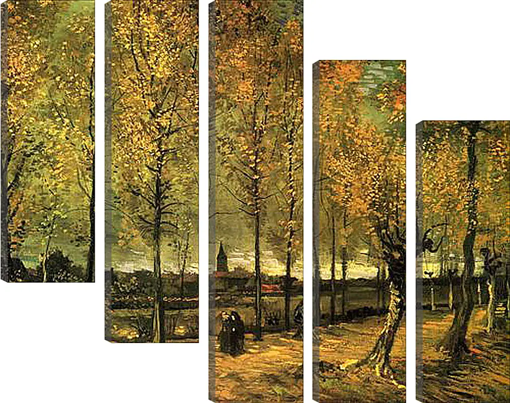 Модульная картина - Lane with Poplars. Винсент Ван Гог