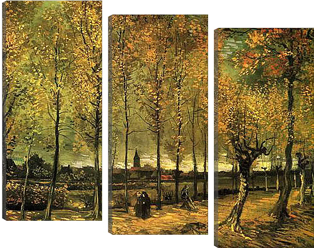 Модульная картина - Lane with Poplars. Винсент Ван Гог