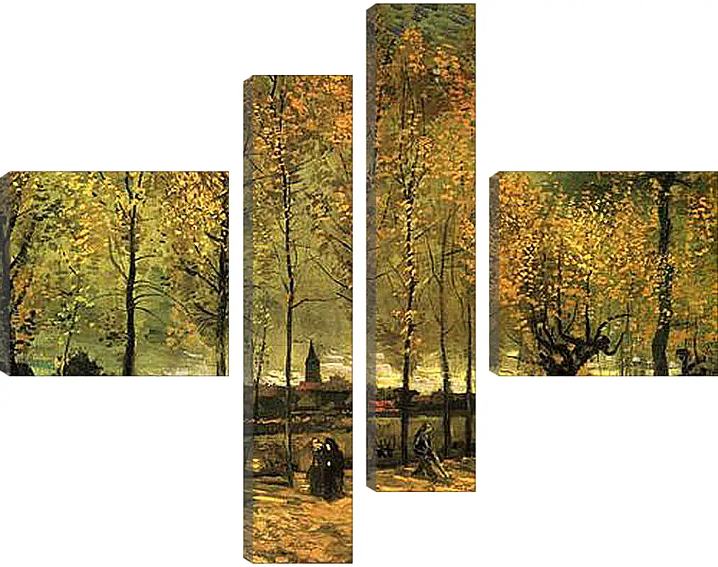 Модульная картина - Lane with Poplars. Винсент Ван Гог