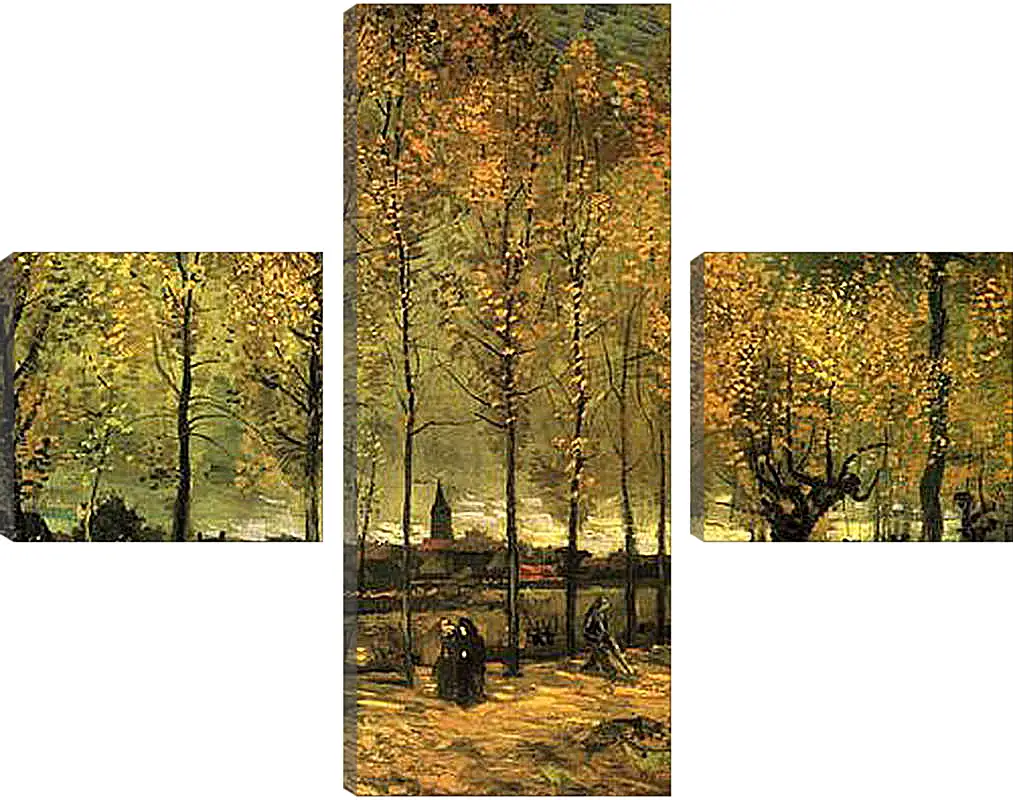 Модульная картина - Lane with Poplars. Винсент Ван Гог