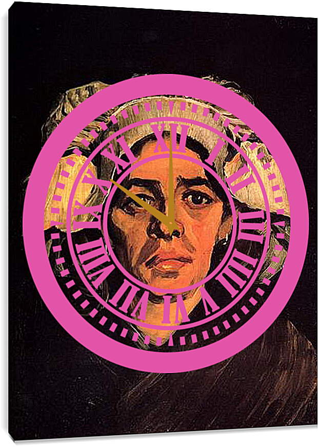Часы картина - Head of a Woman 9. Винсент Ван Гог