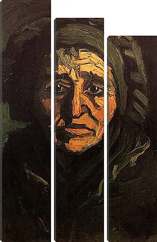 Модульная картина - Head of a Peasant Woman with Greenish Lace Cap. Винсент Ван Гог