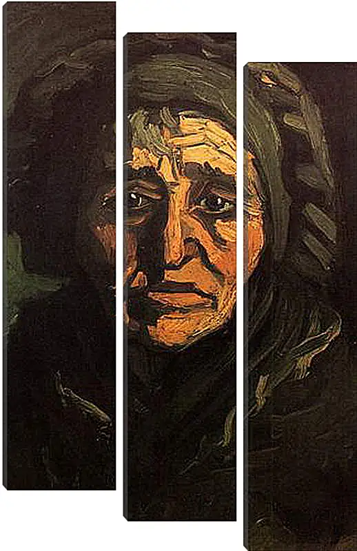 Модульная картина - Head of a Peasant Woman with Greenish Lace Cap. Винсент Ван Гог