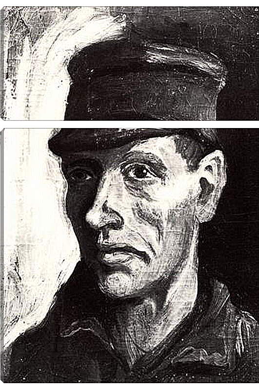 Модульная картина - Head of a Peasant with Cap 2. Винсент Ван Гог