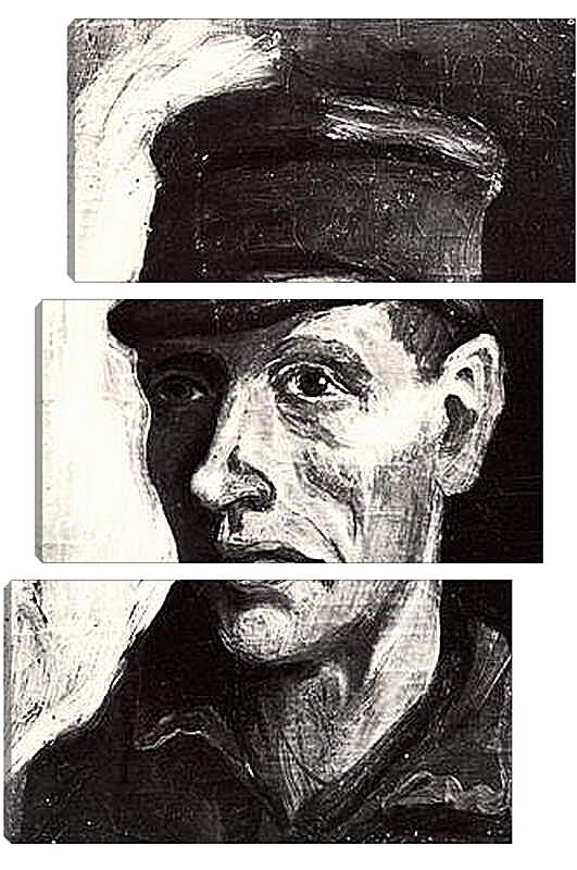 Модульная картина - Head of a Peasant with Cap 2. Винсент Ван Гог