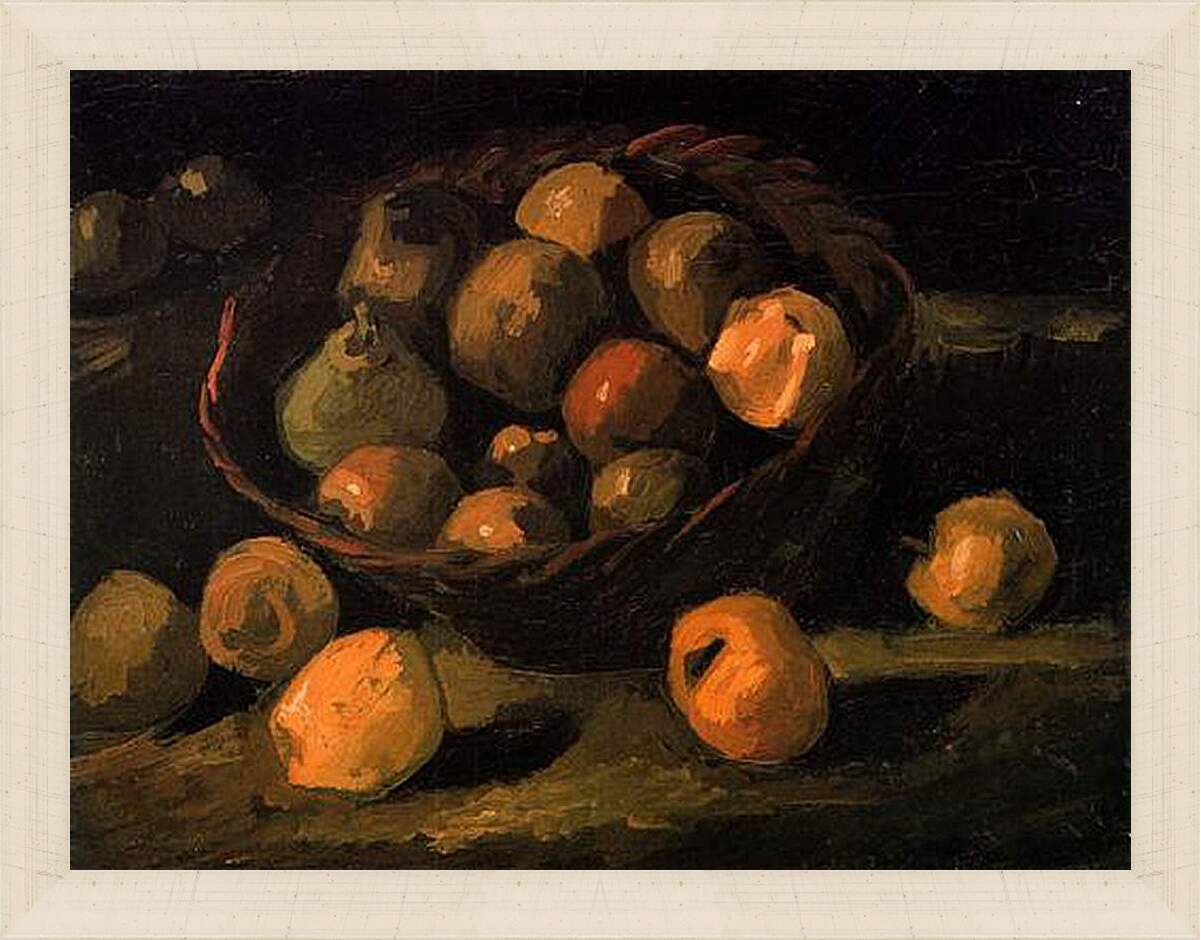 Картина в раме - Basket of Apples. Винсент Ван Гог