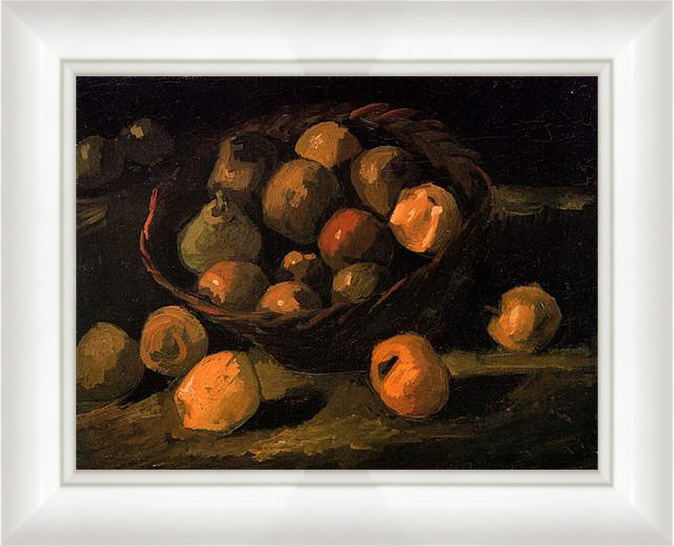 Картина в раме - Basket of Apples. Винсент Ван Гог