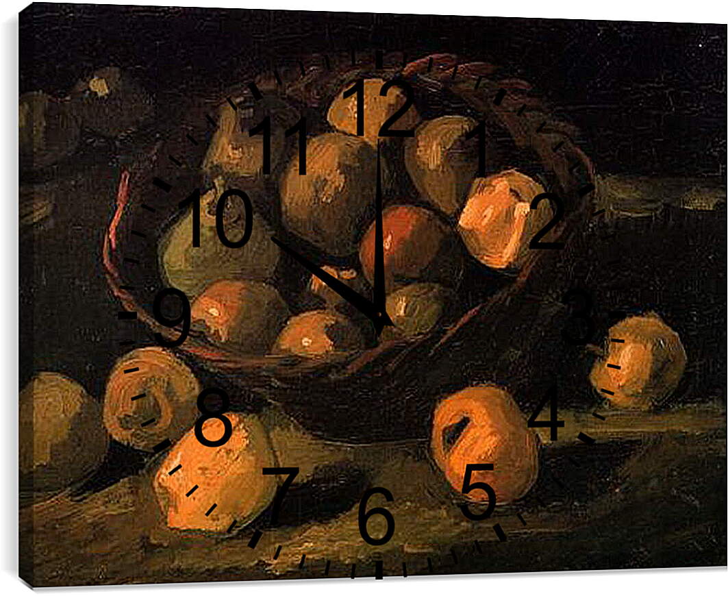Часы картина - Basket of Apples. Винсент Ван Гог