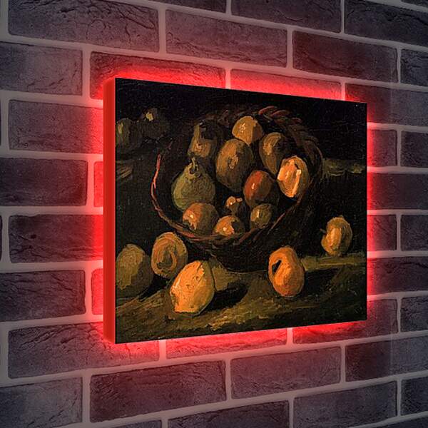 Лайтбокс световая панель - Basket of Apples. Винсент Ван Гог