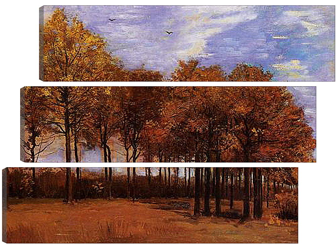 Модульная картина - Autumn Landscape. Винсент Ван Гог