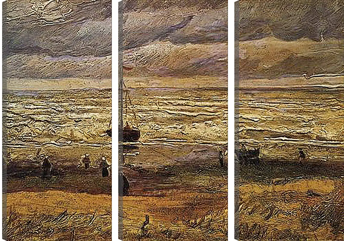 Модульная картина - Вид на море в Схевенингене. View of the Sea at Scheveningen. Винсент Ван Гог