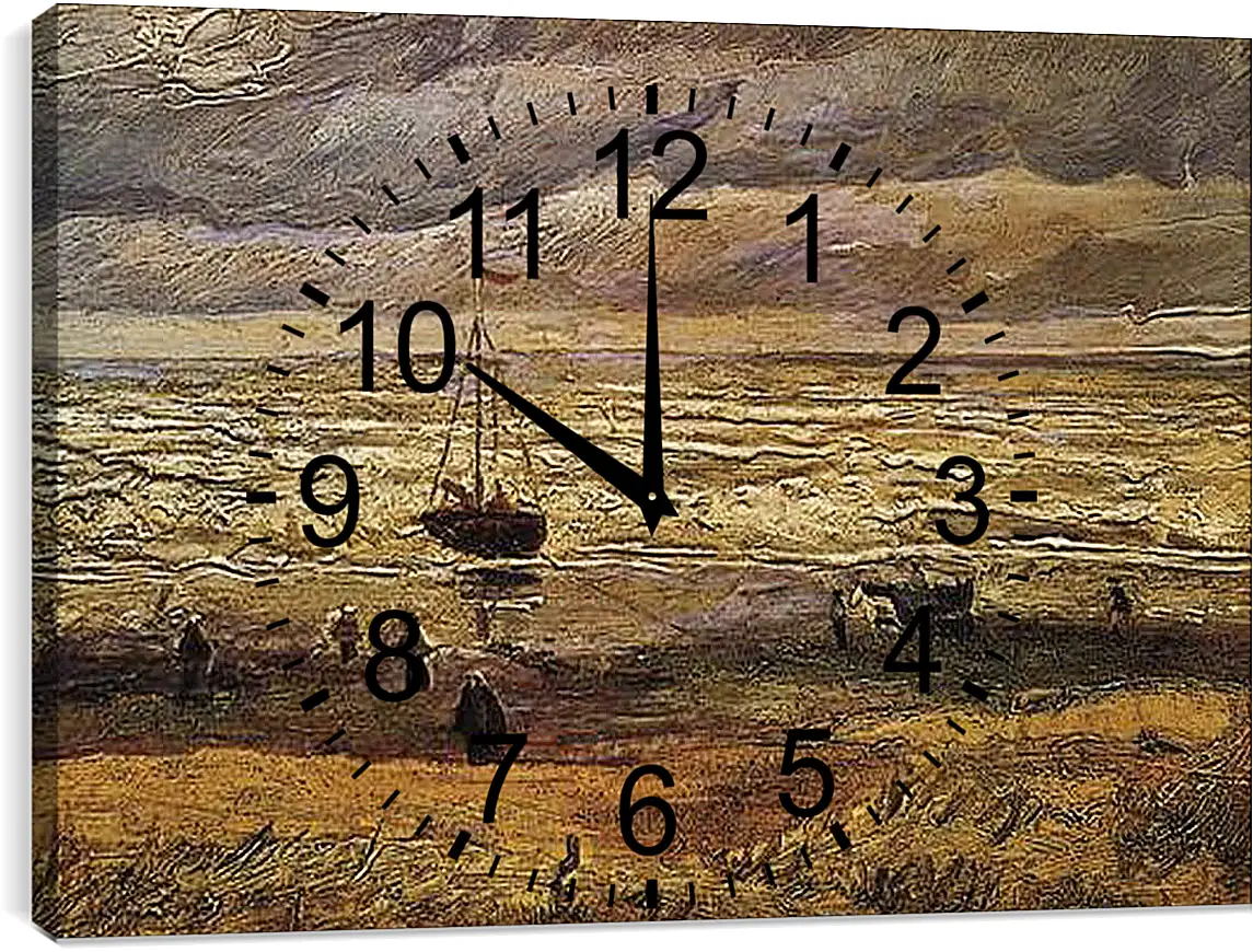 Часы картина - Вид на море в Схевенингене. View of the Sea at Scheveningen. Винсент Ван Гог
