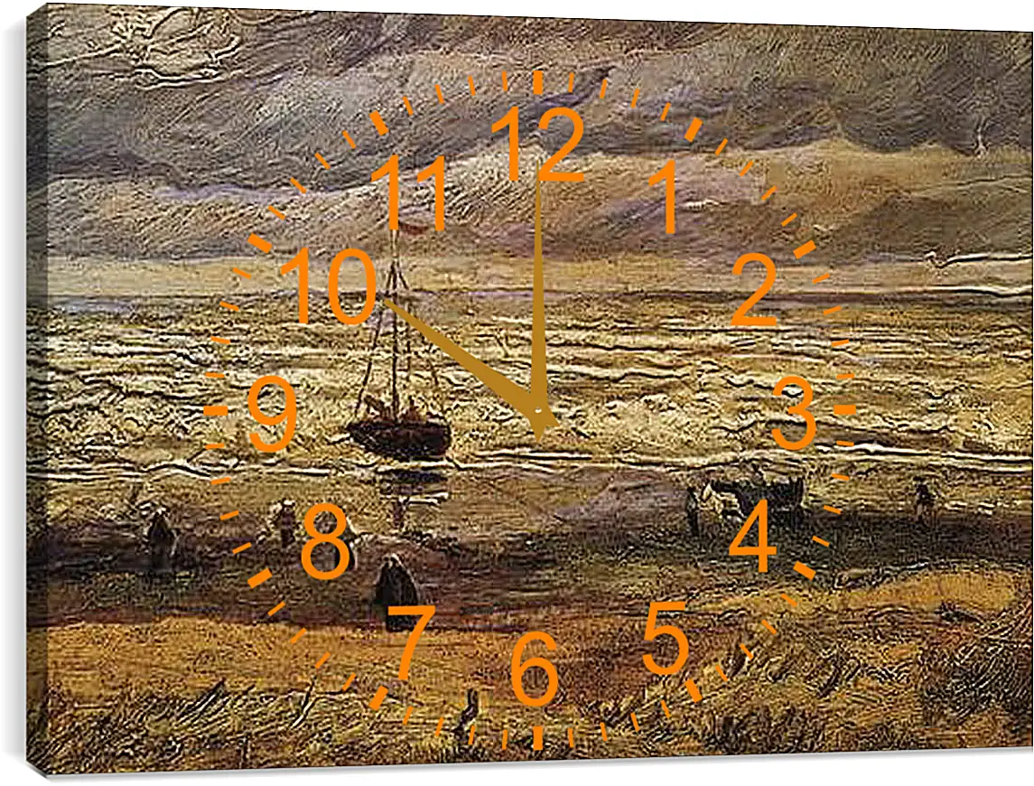 Часы картина - Вид на море в Схевенингене. View of the Sea at Scheveningen. Винсент Ван Гог