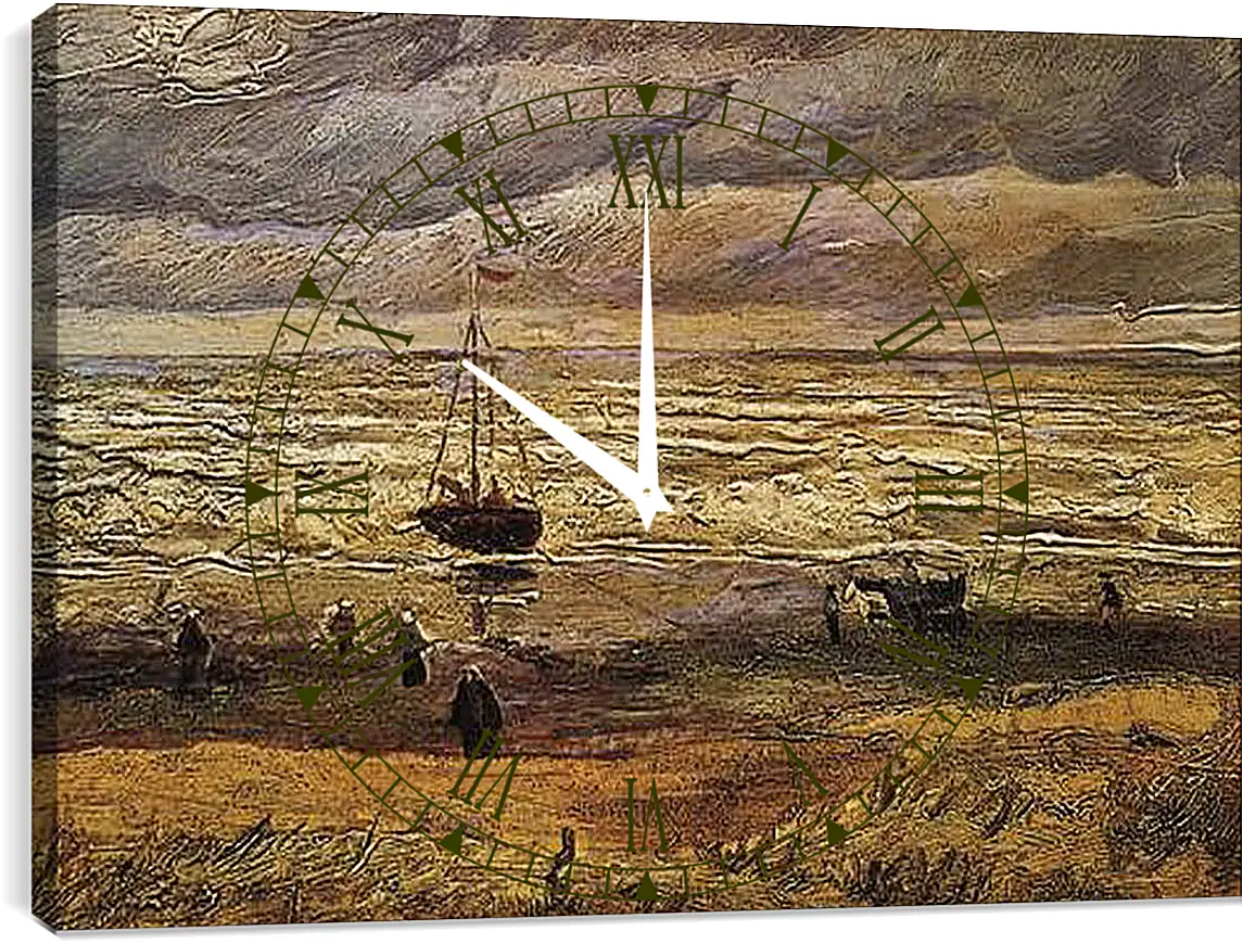 Часы картина - Вид на море в Схевенингене. View of the Sea at Scheveningen. Винсент Ван Гог