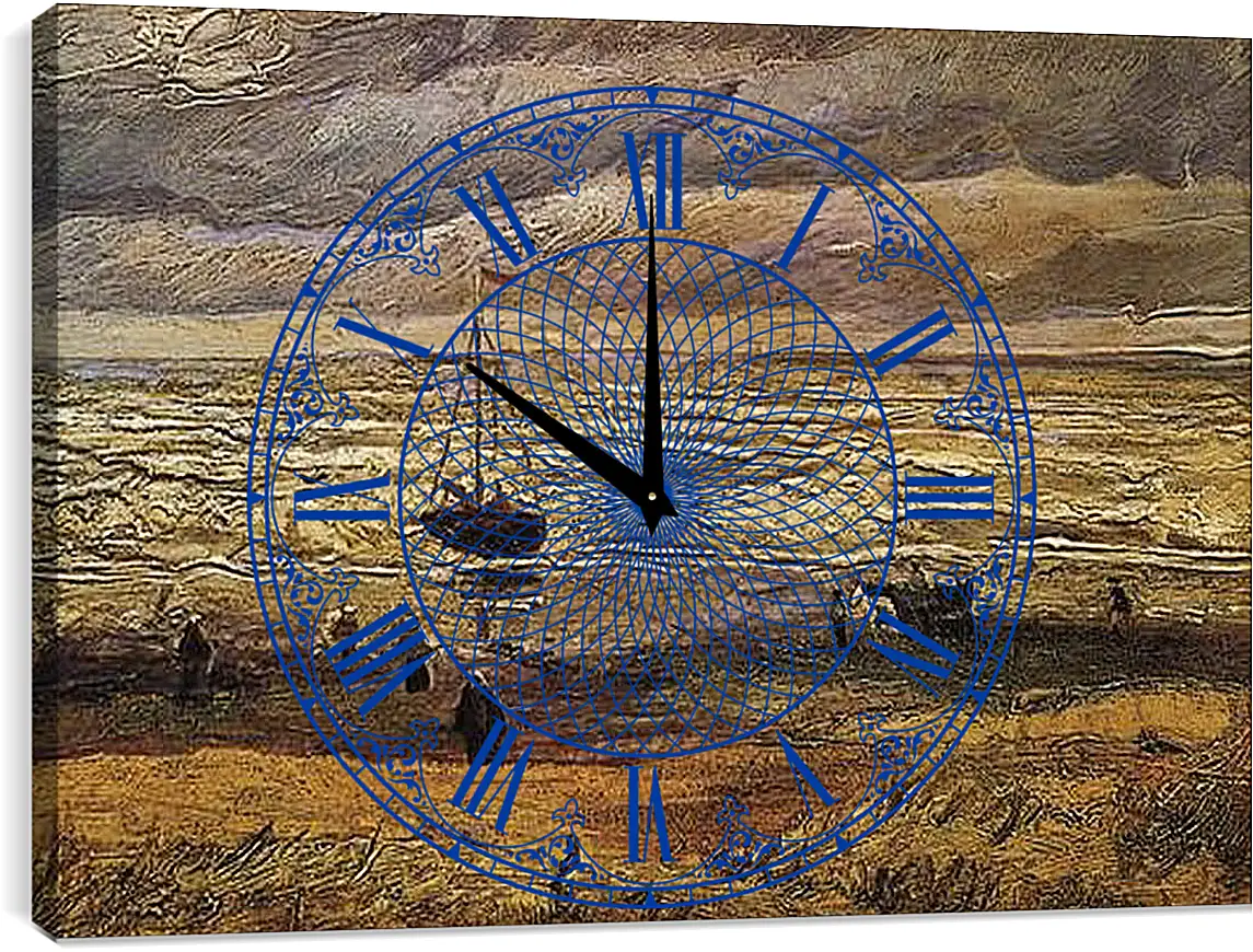 Часы картина - Вид на море в Схевенингене. View of the Sea at Scheveningen. Винсент Ван Гог