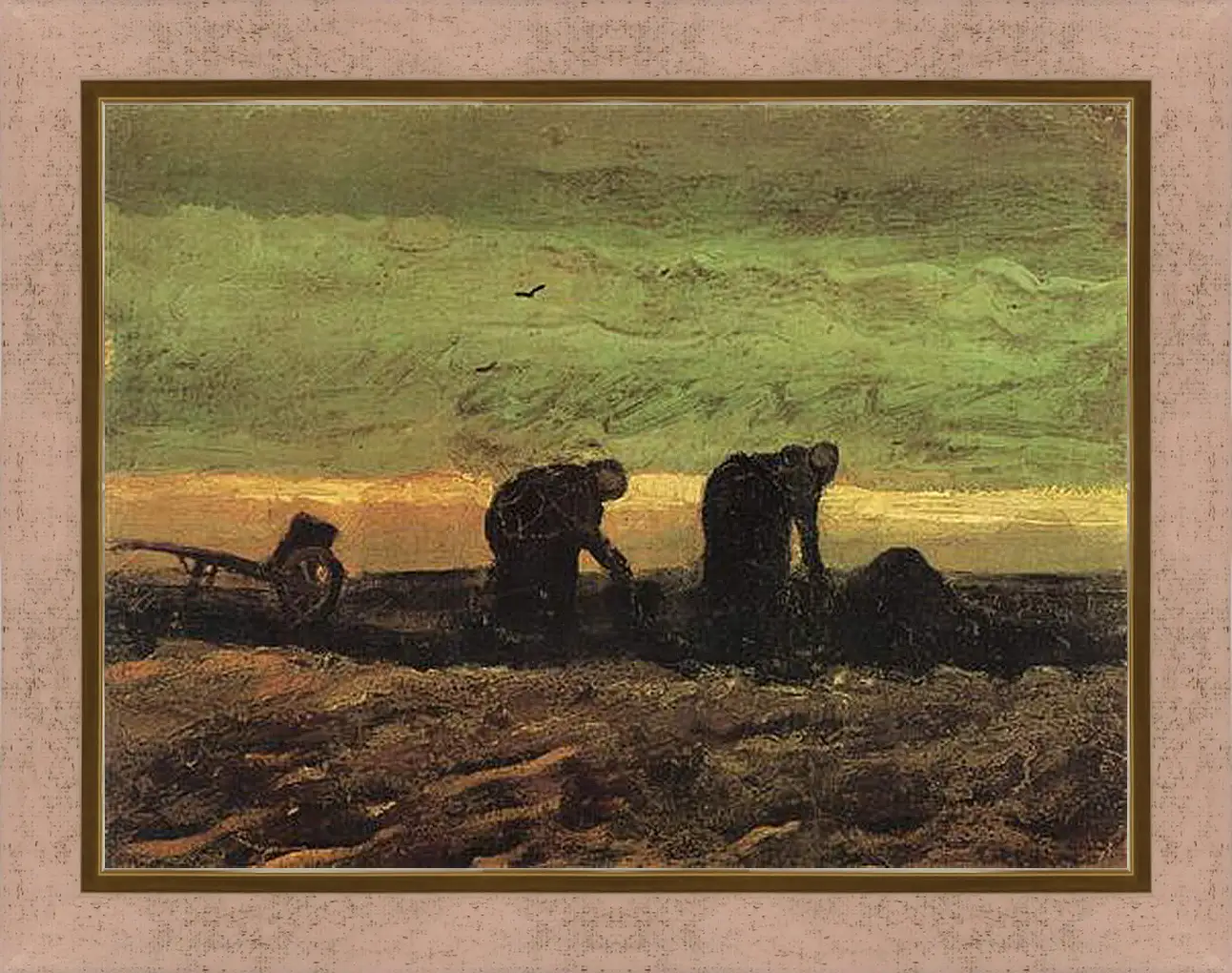 Картина в раме - Two Women in the Moor. Винсент Ван Гог