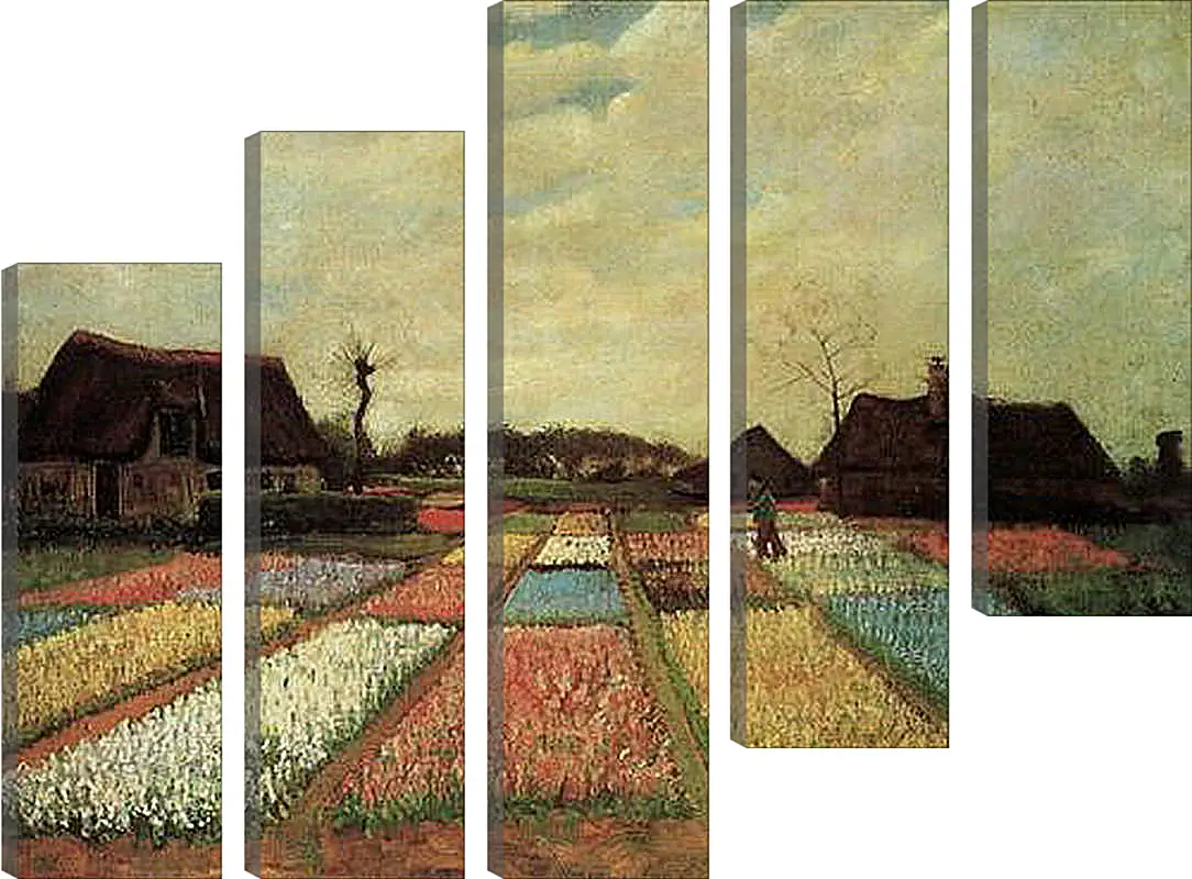 Модульная картина - Bulb Fields. Винсент Ван Гог