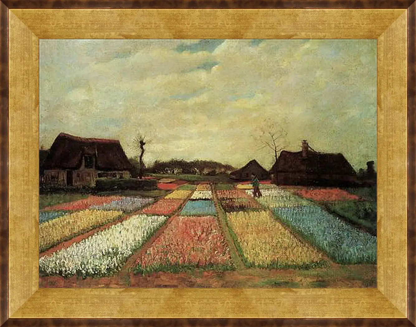 Картина в раме - Bulb Fields. Винсент Ван Гог