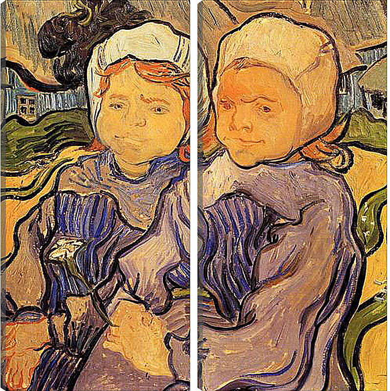 Модульная картина - Two Children 2. Винсент Ван Гог