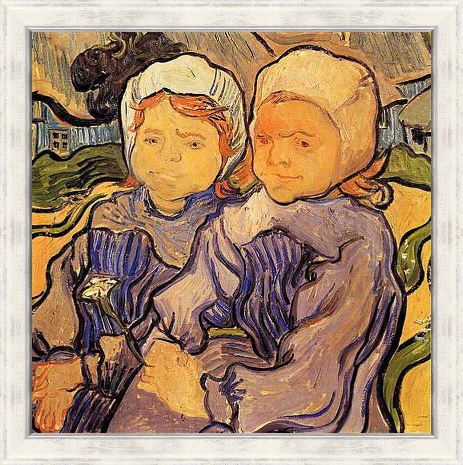 Картина в раме - Two Children 2. Винсент Ван Гог